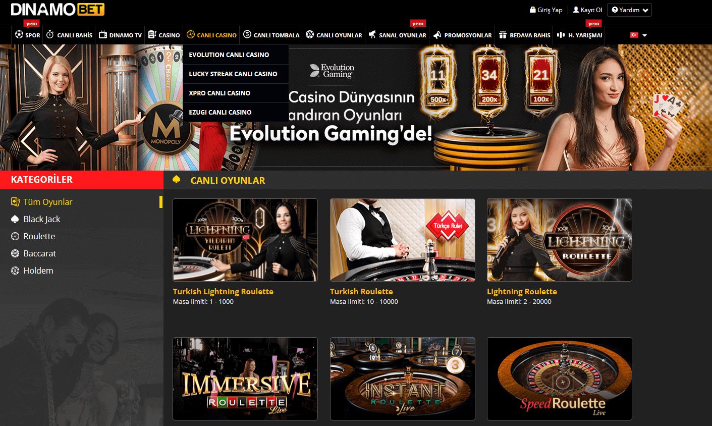 Canlı Casino Dinamobet